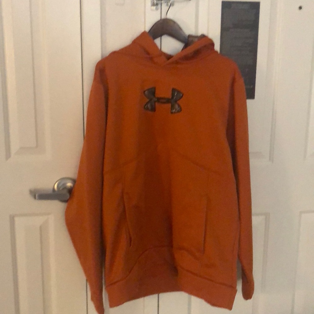 Under Armour orange hoodie 2XL